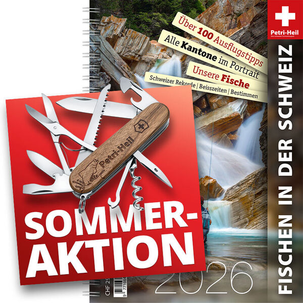 Fischen in der Schweiz 2026 [&] Petri-Heil[-Sackmesser (Victorinox®)]